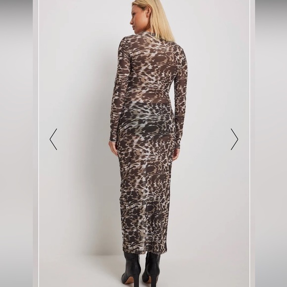 Tight Mesh Midi Dress - Picture 3 of 7